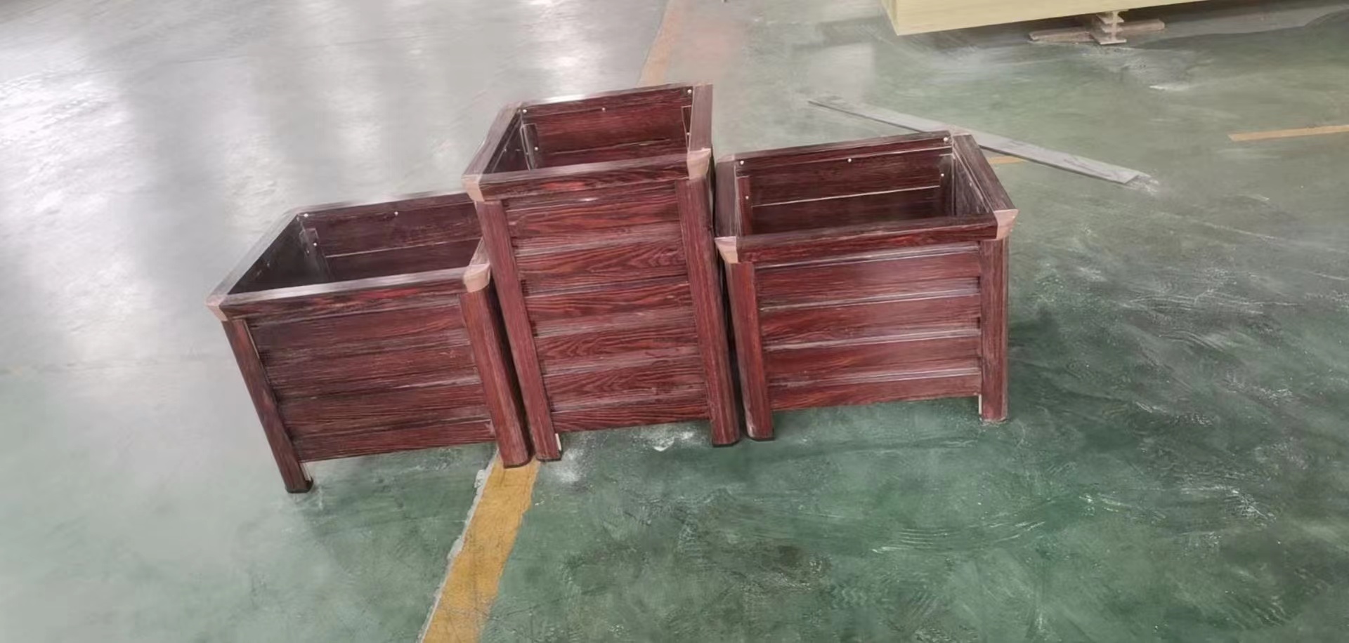 新品首發(fā) 鋼纖維仿木紋花箱