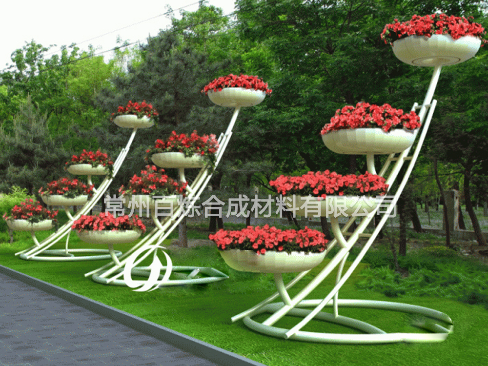 公園組合玻璃鋼花箱